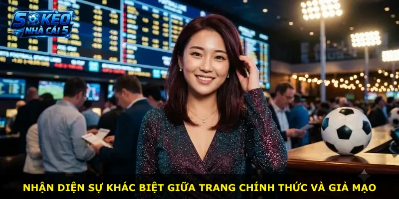 Nhận diện sự khác biệt giữa trang chính thức và giả mạo