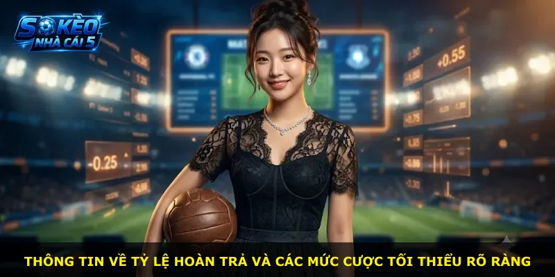 Thông tin về tỷ lệ hoàn trả và các mức cược tối thiểu rõ ràng